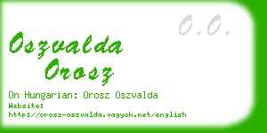oszvalda orosz business card